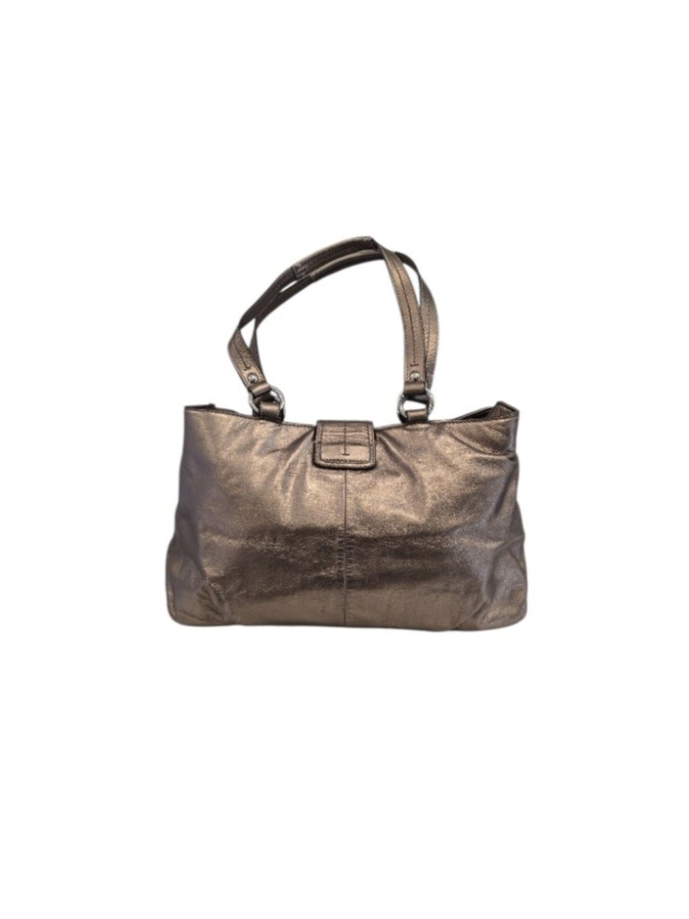 Coach Bronze Metallic Leather Shoulder Bag EUC - Picture 2 of 16